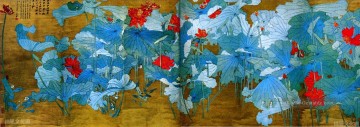 张大千 Zhang Daqian Chang Dai chien Werke - Chang dai chien lotus 31 antike chinesische alte China Tinte